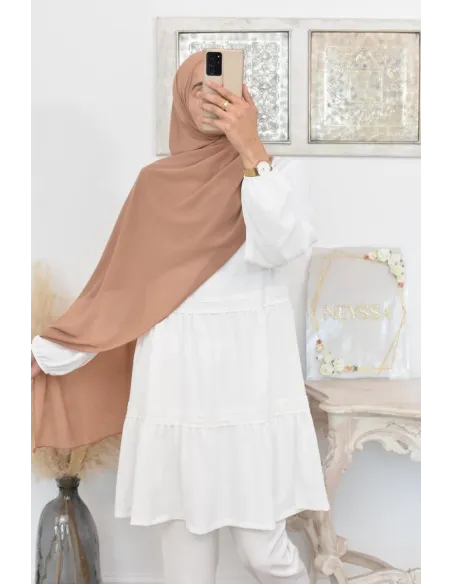 Maxi hijab mousseline xxl grand voile hijab crêpe hijab 180cm