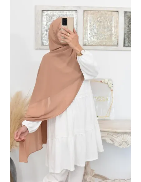 Maxi hijab mousseline xxl grand voile hijab crêpe hijab 180cm