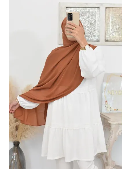 Maxi hijab mousseline xxl grand voile hijab crêpe hijab 180cm