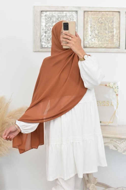 Maxi hijab mousseline xxl grand voile hijab crêpe hijab 180cm