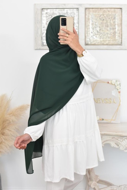 Maxi hijab mousseline xxl grand voile hijab crêpe hijab 180cm