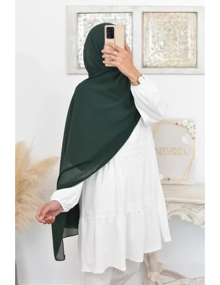 Maxi hijab mousseline xxl grand voile hijab crêpe hijab 180cm