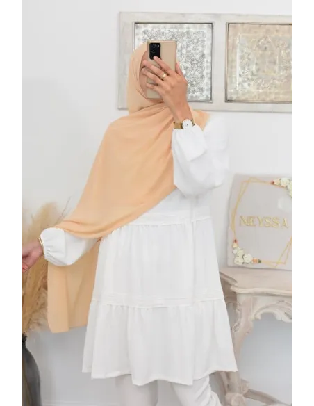 Maxi hijab mousseline xxl grand voile hijab crêpe hijab 180cm