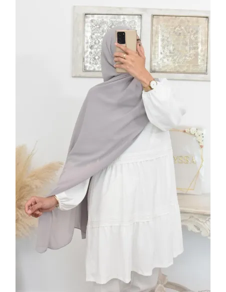 Maxi hijab mousseline xxl grand voile hijab crêpe hijab 180cm
