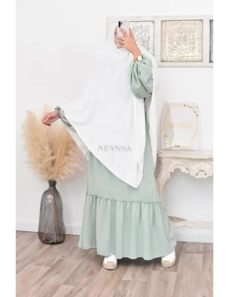 Long khimar pointu pour femme musulmane hijab légiféré