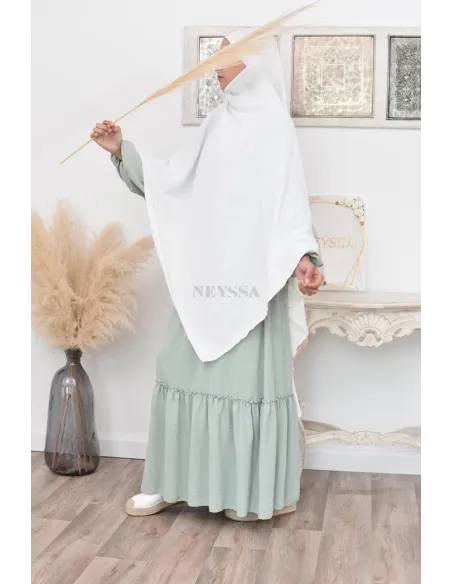 Long khimar pointu pour femme musulmane hijab légiféré