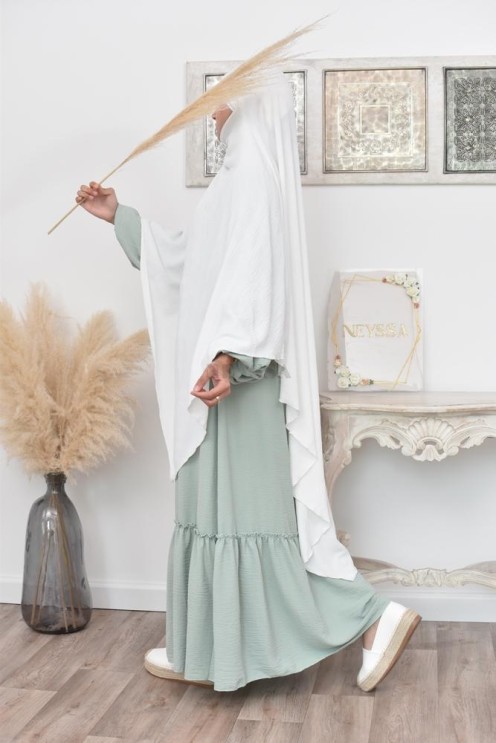 Long khimar pointu pour femme musulmane hijab légiféré