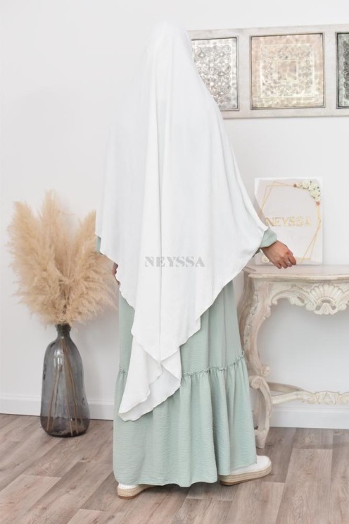 Long khimar pointu pour femme musulmane hijab légiféré