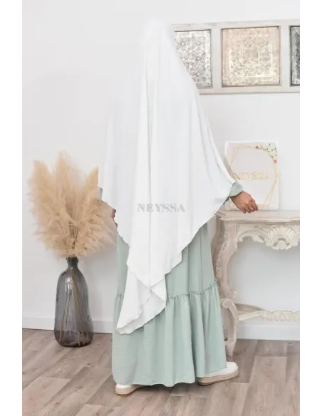 Long khimar pointu pour femme musulmane hijab légiféré
