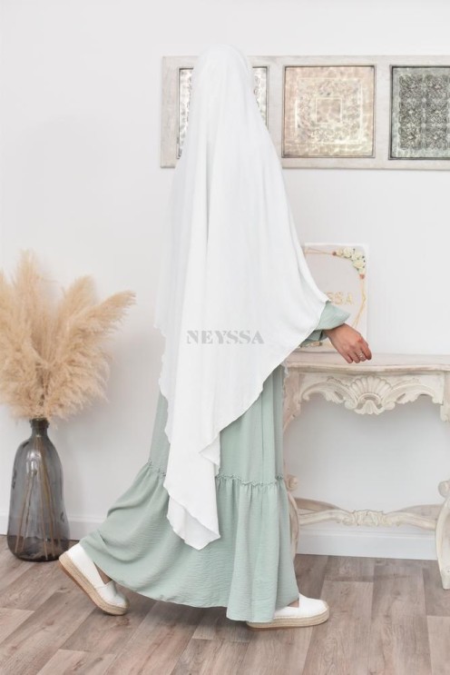 Long khimar pointu pour femme musulmane hijab légiféré