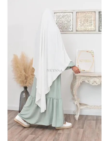 Long khimar pointu pour femme musulmane hijab légiféré