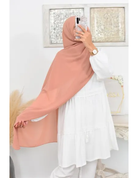 Maxi hijab mousseline xxl grand voile hijab crêpe hijab 180cm