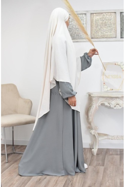 Long khimar pointu pour femme musulmane hijab légiféré