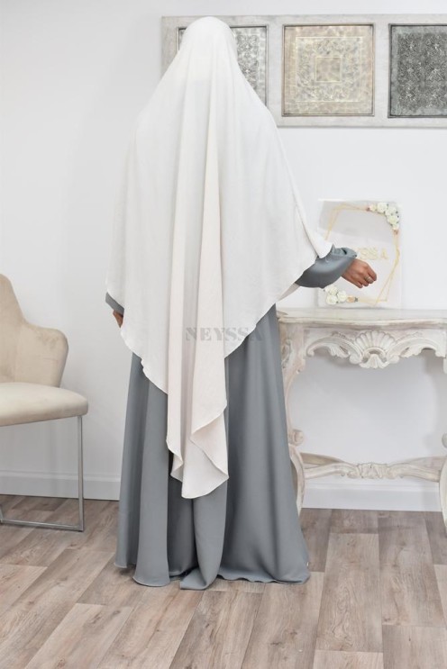 Long khimar pointu pour femme musulmane hijab légiféré