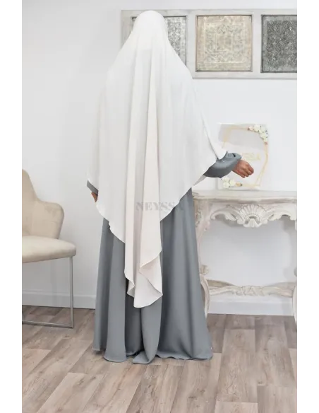 Long khimar pointu pour femme musulmane hijab légiféré