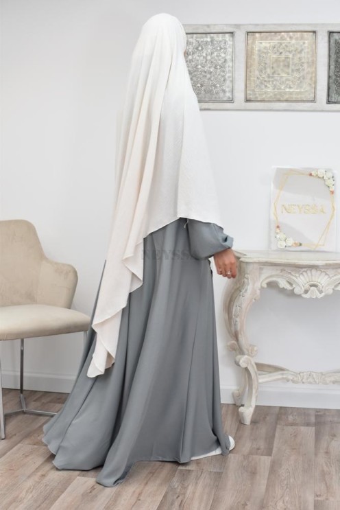 Long khimar pointu pour femme musulmane hijab légiféré