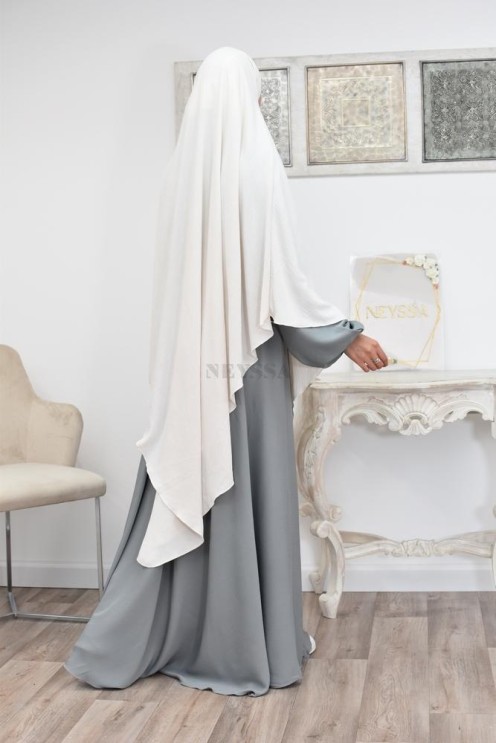Long khimar pointu pour femme musulmane hijab légiféré