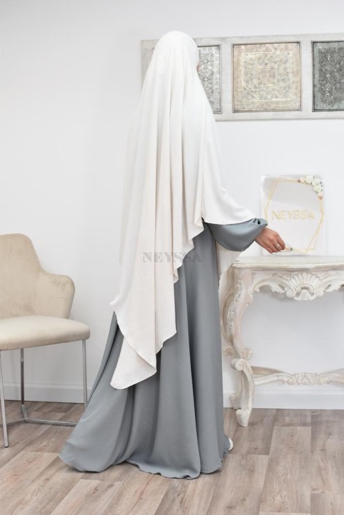 Long khimar pointu pour femme musulmane hijab légiféré