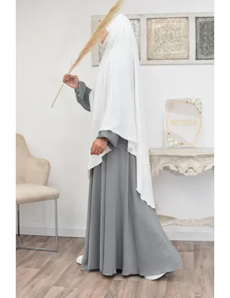 Long khimar pointu pour femme musulmane hijab légiféré