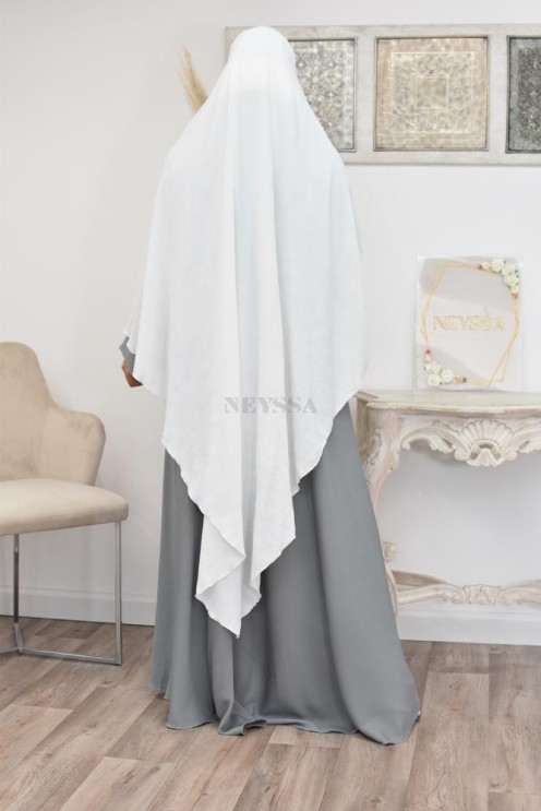 Long khimar pointu pour femme musulmane hijab légiféré