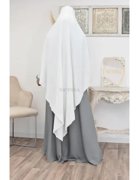 Long khimar pointu pour femme musulmane hijab légiféré