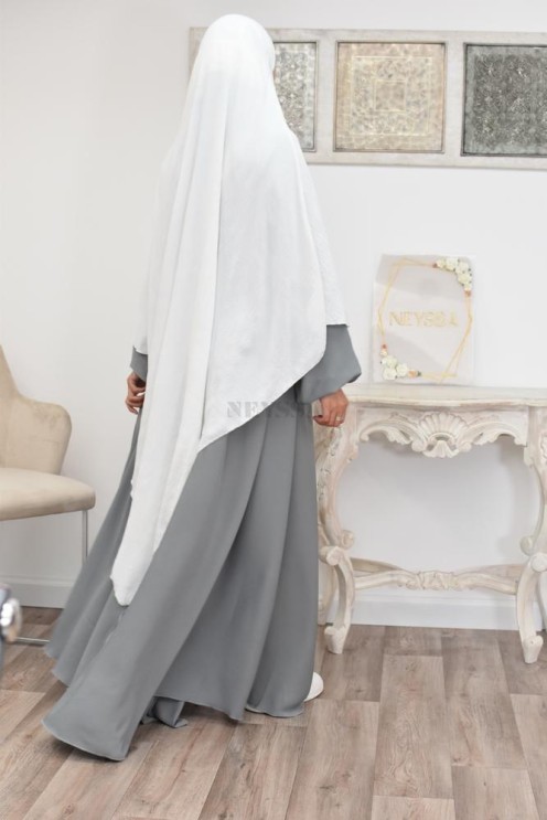 Long khimar pointu pour femme musulmane hijab légiféré