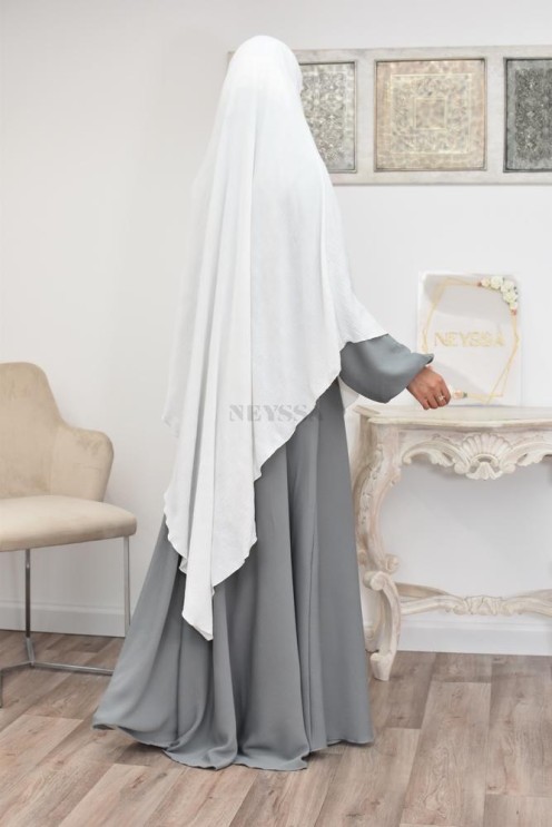 Long khimar pointu pour femme musulmane hijab légiféré