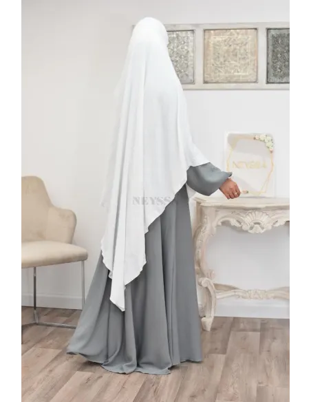 Long khimar pointu pour femme musulmane hijab légiféré