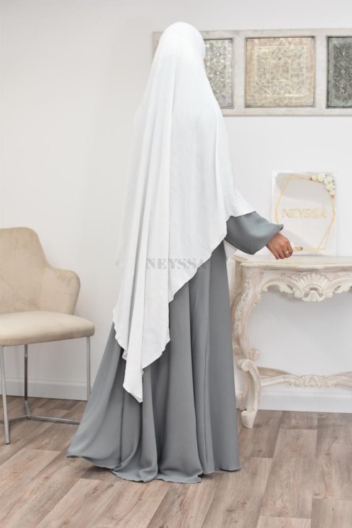 Long khimar pointu pour femme musulmane hijab légiféré