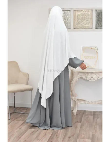 Long khimar pointu pour femme musulmane hijab légiféré