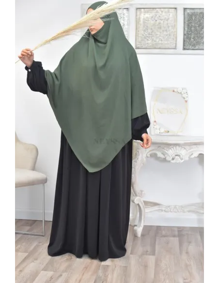 Long khimar pointu pour femme musulmane hijab légiféré