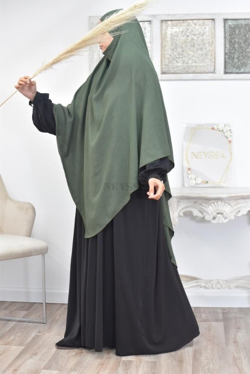 Long khimar pointu pour femme musulmane hijab légiféré