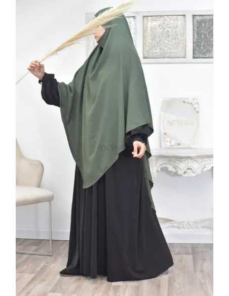 Long khimar pointu pour femme musulmane hijab légiféré