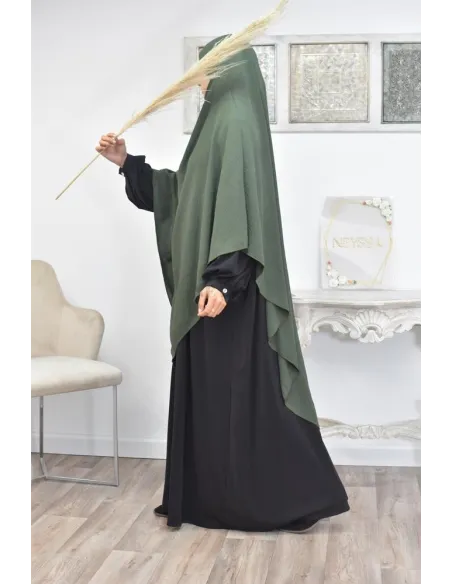 Long khimar pointu pour femme musulmane hijab légiféré