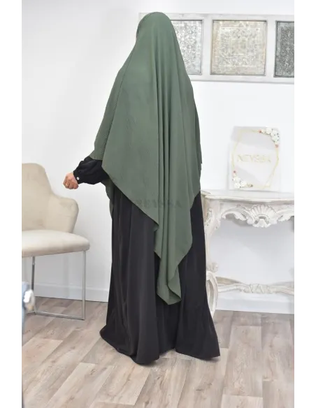 Long khimar pointu pour femme musulmane hijab légiféré