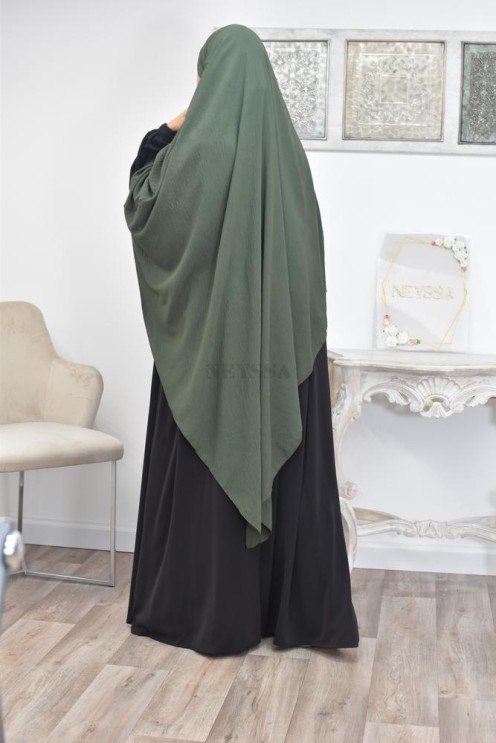 Long khimar pointu pour femme musulmane hijab légiféré
