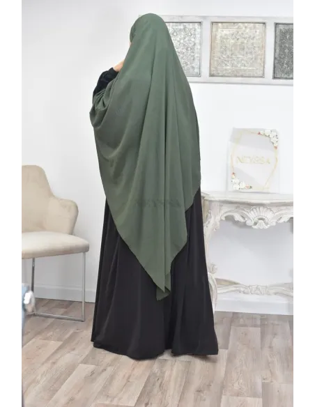 Long khimar pointu pour femme musulmane hijab légiféré