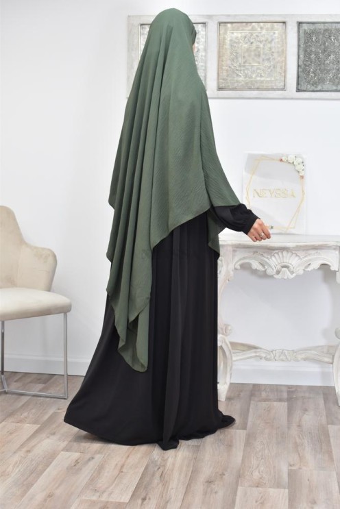 Long khimar pointu pour femme musulmane hijab légiféré