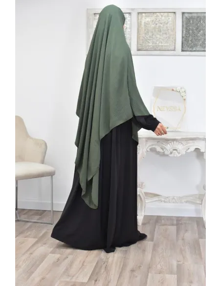 Long khimar pointu pour femme musulmane hijab légiféré