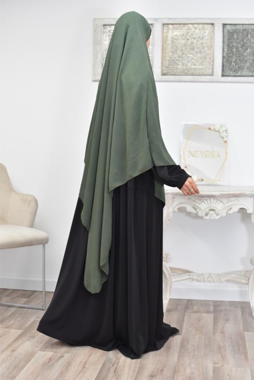 Long khimar pointu pour femme musulmane hijab légiféré