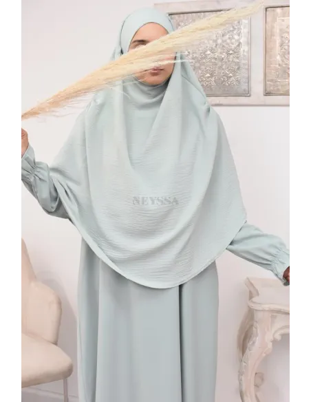 Lang fließender runder Khimar in billigem Jazz für muslimische Frauen