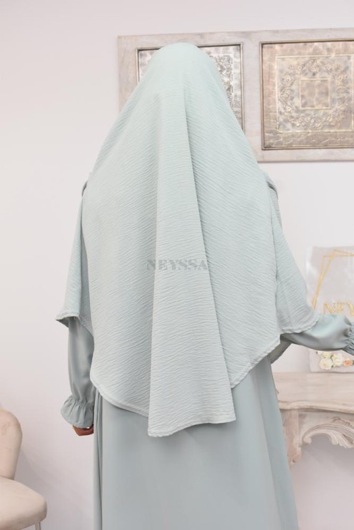 Lang fließender runder Khimar in billigem Jazz für muslimische Frauen