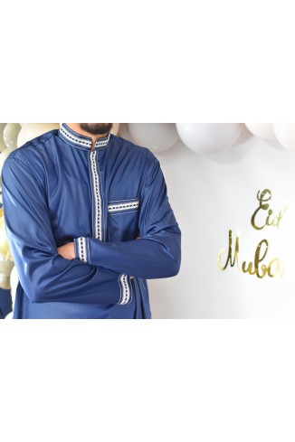 Qamis Traditionnel Homme – Caftan Djellaba Abaya Musulmane, Coupe Ample Et Confortable Pour Le Quotidien