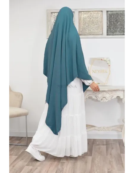 Long khimar pointu pour femme musulmane hijab légiféré
