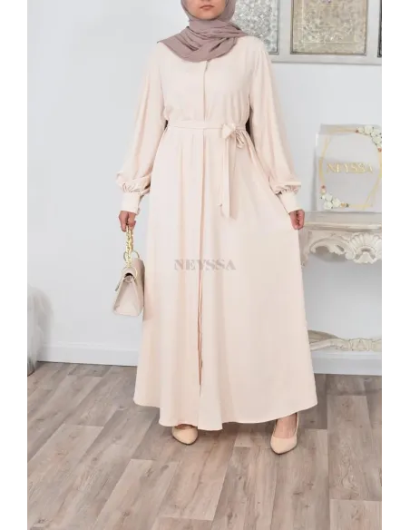 Robe abaya chemise longue, vêtements pour femmes voilées musulmanes