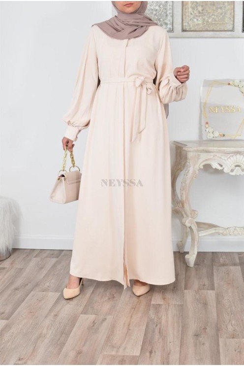 Robe abaya chemise longue, vêtements pour femmes voilées musulmanes