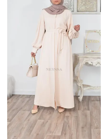 Robe abaya chemise longue, vêtements pour femmes voilées musulmanes