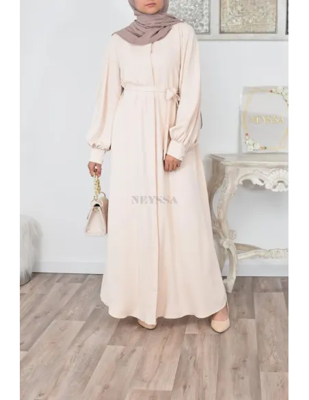 Robe abaya chemise longue, vêtements pour femmes voilées musulmanes