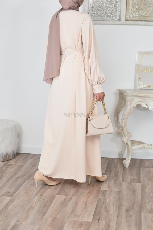 Robe abaya chemise longue, vêtements pour femmes voilées musulmanes