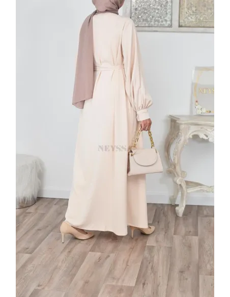 Robe abaya chemise longue, vêtements pour femmes voilées musulmanes